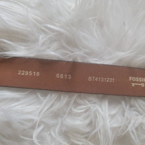 NWT Fossil Rhinestone Leather Belt Size Medium - Picture 7 of 12